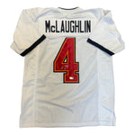 Chase McLaughlin Autographed Tampa Bay Buccaneers White Custom Jersey - Beckett