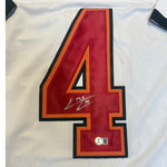 Chase McLaughlin Autographed Tampa Bay Buccaneers White Custom Jersey - Beckett