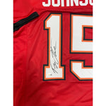 Tez Johnson Autographed Tampa Bay Buccaneers Red Custom Jersey- JSA