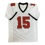 Tez Johnson Autographed Tampa Bay Buccaneers White Custom Jersey- JSA