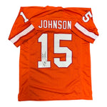 Tez Johnson Autographed Tampa Bay Buccaneers Creamsicle Custom Jersey- JSA