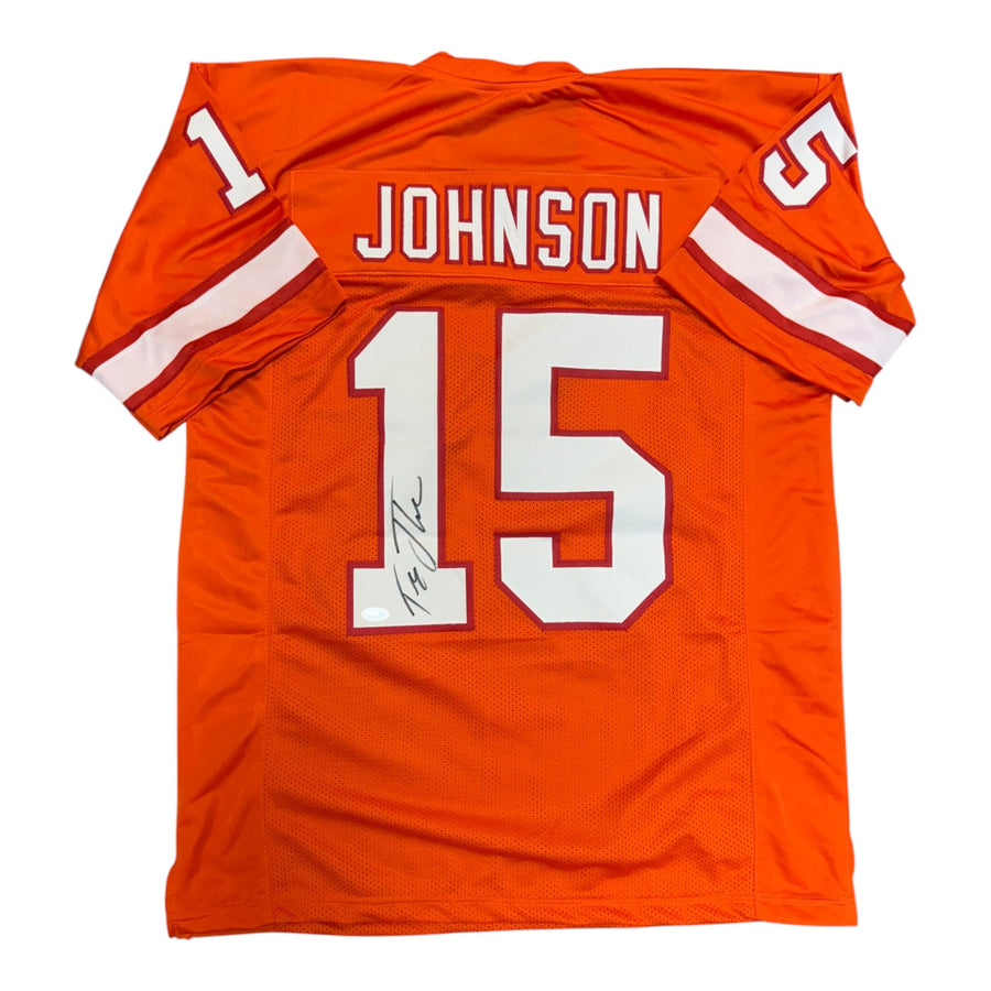 Tez Johnson Autographed Tampa Bay Buccaneers Creamsicle Custom Jersey- JSA