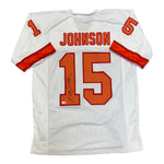 Tez Johnson Autographed Tampa Bay Buccaneers White Throwback Custom Jersey- JSA