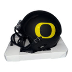 Tez Johnson Autographed Oregon Ducks Riddell Black Mini Helmet- JSA Authentic
