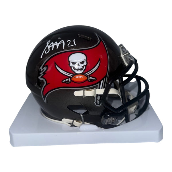 Benjamin Morrison Autographed Tampa Bay Buccaneers Riddell Speed Mini Helmet- JSA