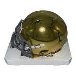 Benjamin Morrison Autographed Notre Dame Riddell Gold Mini Helmet with "Play like a Champion Today" Inscription- JSA Authentic