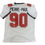 Jason Pierre-Paul Autographed Tampa Bay Buccaneers White Custom Jersey- JSA