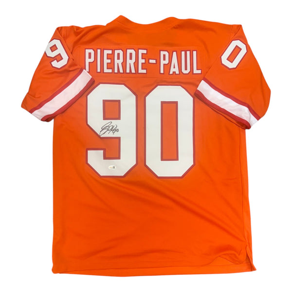 Jason Pierre-Paul Autographed Tampa Bay Buccaneers Creamsicle Custom Jersey- JSA
