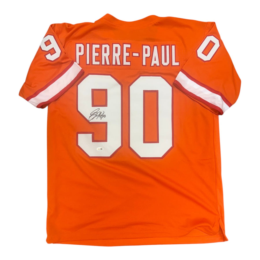 Jason Pierre-Paul Autographed Tampa Bay Buccaneers Creamsicle Custom Jersey- JSA
