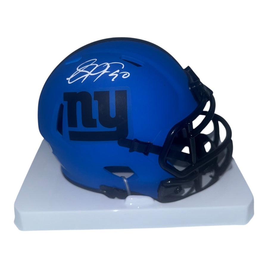 Jason Pierre-Paul Autographed New York Giants Riddell Rave Mini Helmet- JSA Authentic