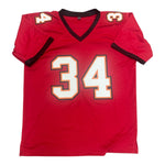Alex Anzalone Autographed Tampa Bay Buccaneers Red Custom Jersey- JSA