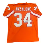 Alex Anzalone Autographed Tampa Bay Buccaneers Creamsicle Custom Jersey- JSA