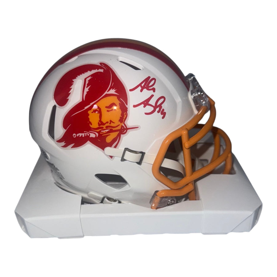 Alex Anzalone Autographed Tampa Bay Buccaneers Riddell Creamsicle Mini Helmet- JSA