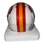 Alex Anzalone Autographed Tampa Bay Buccaneers Riddell Creamsicle Mini Helmet- JSA