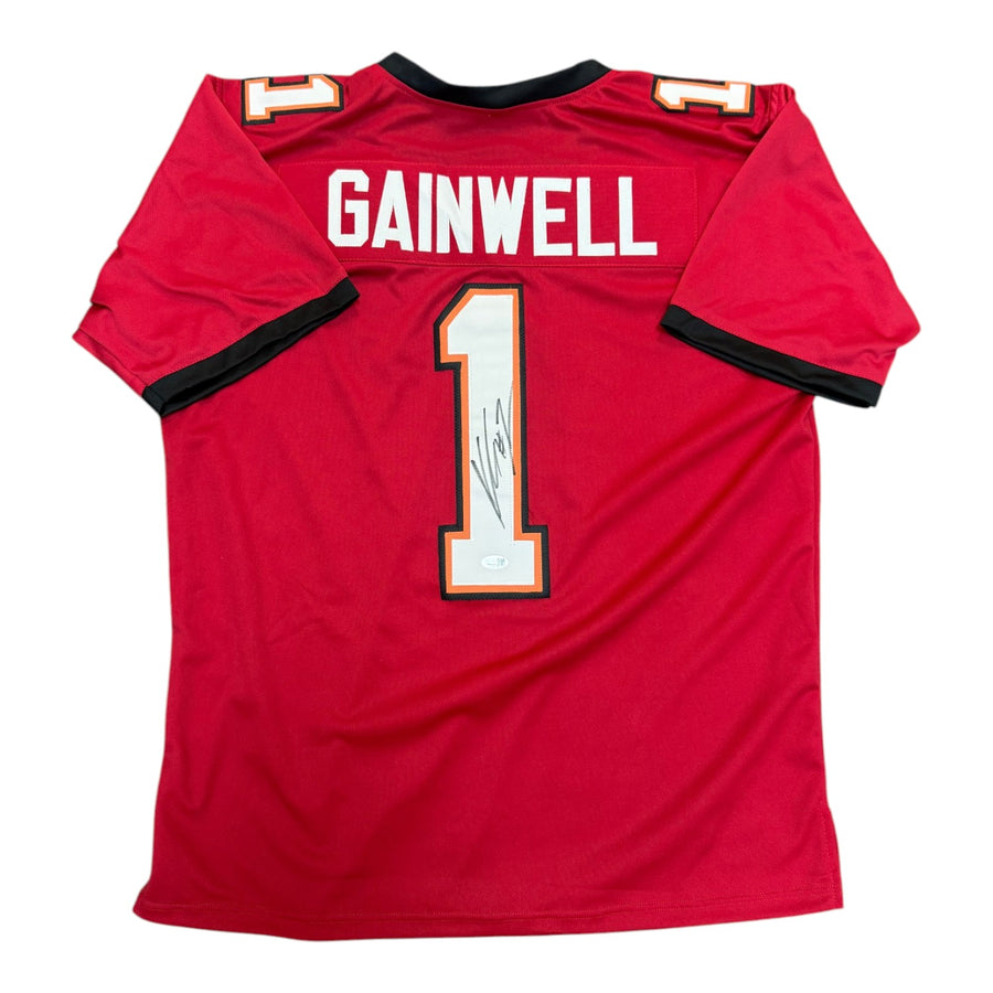 Kenneth Gainwell Autographed Tampa Bay Buccaneers Red Custom Jersey- JSA