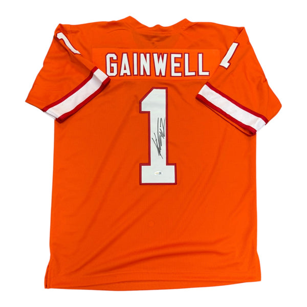 Kenneth Gainwell Autographed Tampa Bay Buccaneers Creamsicle Custom Jersey- JSA