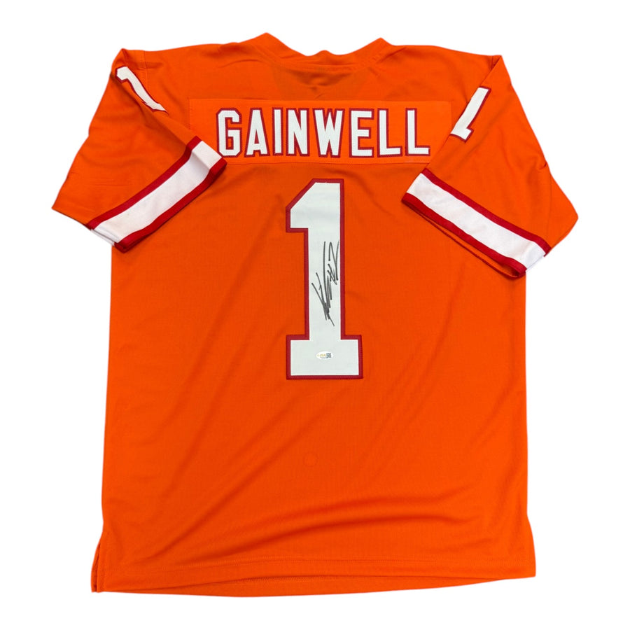 Kenneth Gainwell Autographed Tampa Bay Buccaneers Creamsicle Custom Jersey- JSA
