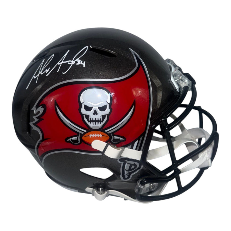 Alex Anzalone Autographed Tampa Bay Buccaneers Riddell Full Size Speed Replica Helmet -JSA