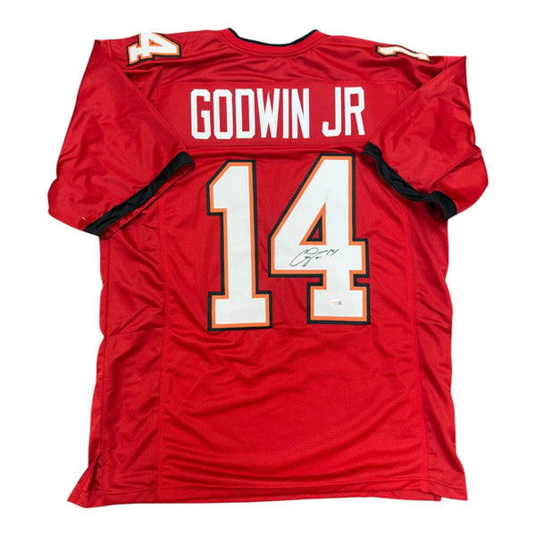 Chris Godwin Autographed Tampa Bay Buccaneers Red Custom Jersey- JSA