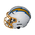 Ladd McConkey Autographed Los Angeles Chargers Riddell Speedflex Full Size Helmet-w/BTFU Inscription Beckett