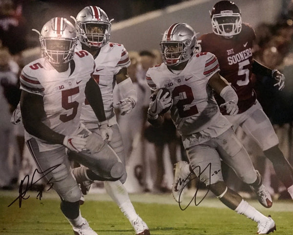 Raekwon McMillian & Marshon Lattimore OSU 16-1 16x20 Autographed Signed Photo - Certified Authentic