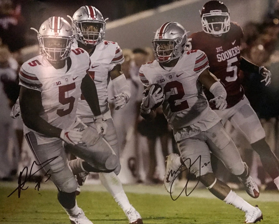 Raekwon McMillian & Marshon Lattimore OSU 16-1 16x20 Autographed Signed Photo - Certified Authentic