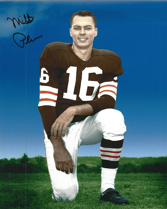 Milt Plum Browns 8-1 8x10 Autographed Photo - Certified Authentic