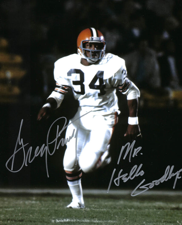 Greg Pruitt Cleveland Browns 8-1 8x10 Autographed Signed Photo - Certified Authentic