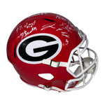 2021 Georgia Bulldogs Team Signed Riddell Full Size Replica Helmet with 6 Signatures - Seller Authentic