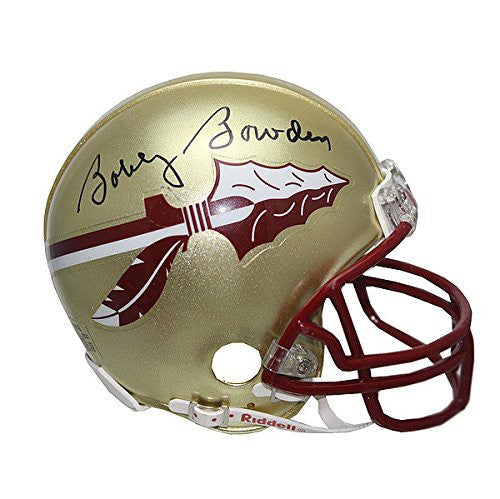 Bobby Bowden Autographed Signed Florida State Seminoles Riddell Gold Mini Helmet - Certified Authentic