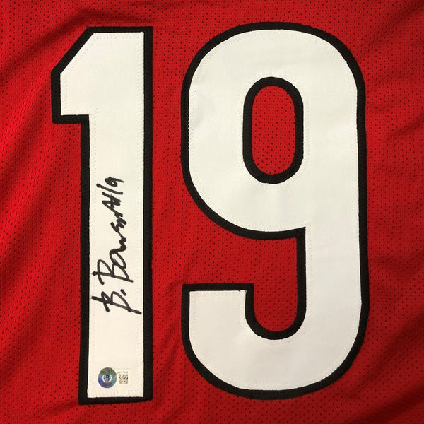 Brock Bowers Autographed Signed Georgia Bulldogs Custom Red #19 Jersey - BAS QR