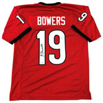 Brock Bowers Autographed Signed Georgia Bulldogs Custom Red #19 Jersey - BAS QR