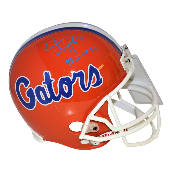 Danny Wuerffel Signed Florida Gators Orange Riddell Rep Helmet 96 Heisman - Beckett