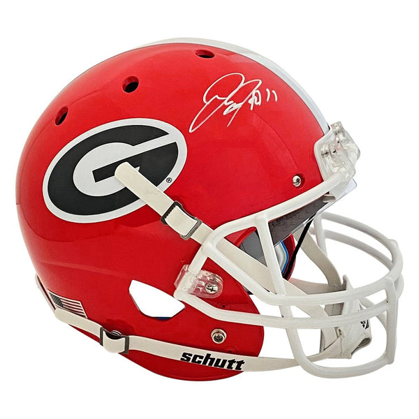 Jake Fromm Signed Schutt Full Size Rep Helmet with 11 Inscription-BAS