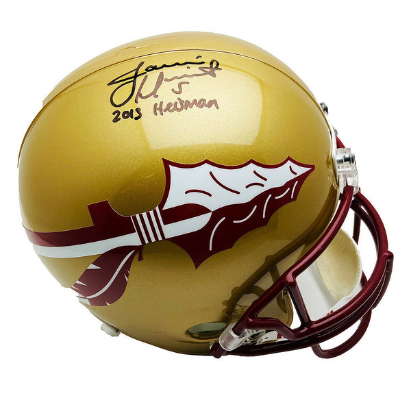 Jameis Winston FSU Signed Riddell F/S Gold Rep Helmet - 2013 Heisman - PSA