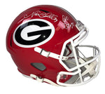 Nick Chubb Signed Georgia Bulldogs Riddell Speed F/S Rep Helmet w/Go Dawgs! -BAS