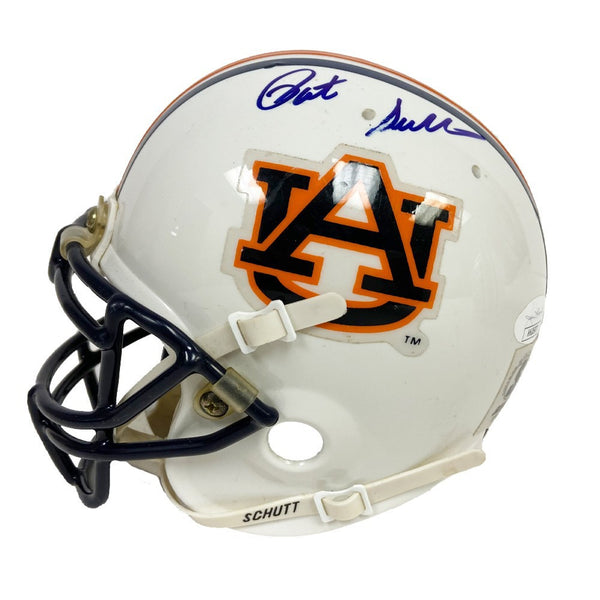 Pat Sullivan Autographed Signed Auburn Tigers Schutt Mini Helmet Blue Ink - JSA Authentic
