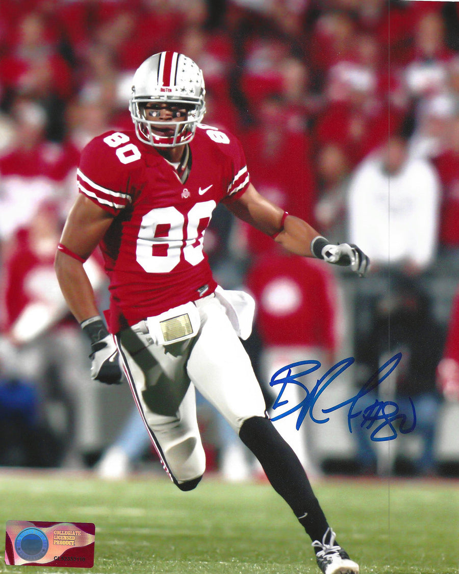 Brian Robiskie OSU 8-2 8x10 Autographed Photo - Certified Authentic