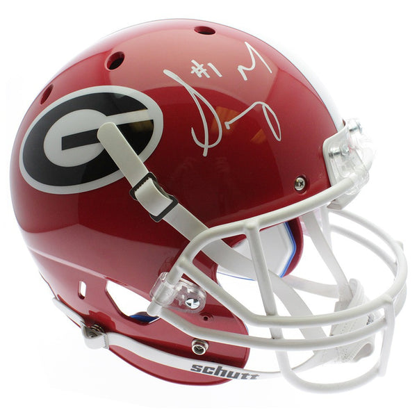 Sony Michel Signed UGA Bulldogs Schutt Rep Full Size Helmet - Beckett Certified