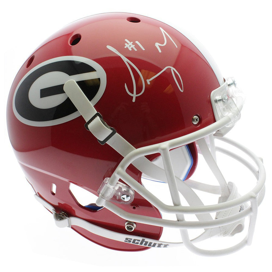 Sony Michel Signed UGA Bulldogs Schutt Rep Full Size Helmet - Beckett Certified