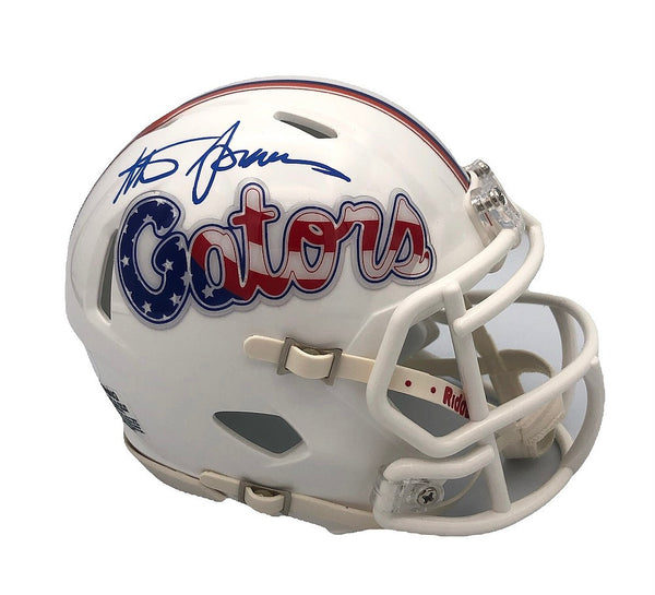 Steve Spurrier Signed Riddell Speed Stars and Stripes Mini Helmet - Beckett